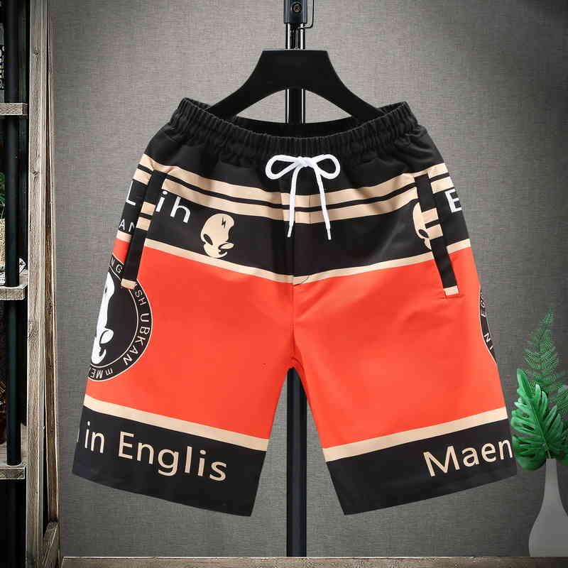 

Summer new casual shorts men's sportswear men's fashion print Capris beach pants