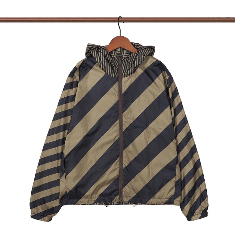 

2022 new Men's brand Jackets Sunscreen clothes high quality Mens Women's Jackets designer casual fashion Windbreaker jacket Men Outerwear Wear both sides, Brown