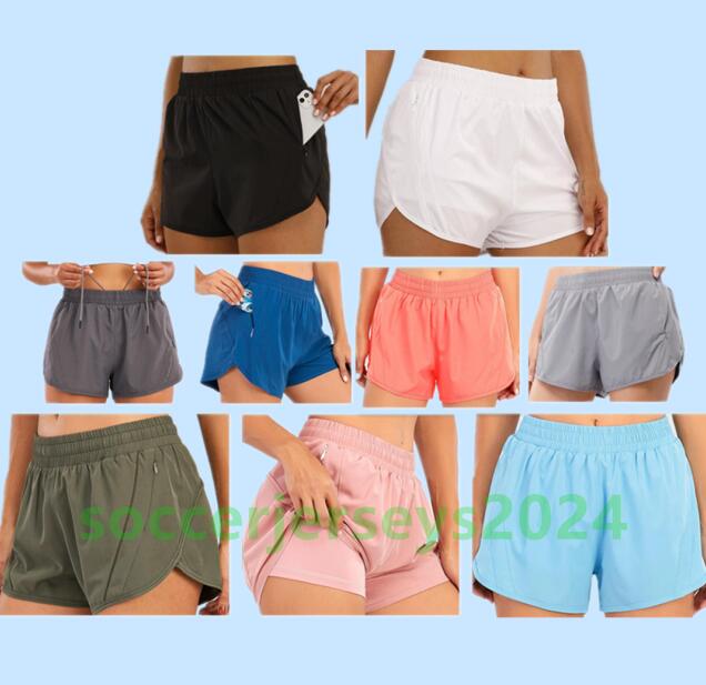 

LU-0160 Womens Yoga Outfits High Waist Shorts Exercise Short Pants Fitness Wear Girls Running Elastic Adult Pants Sportswear, Black