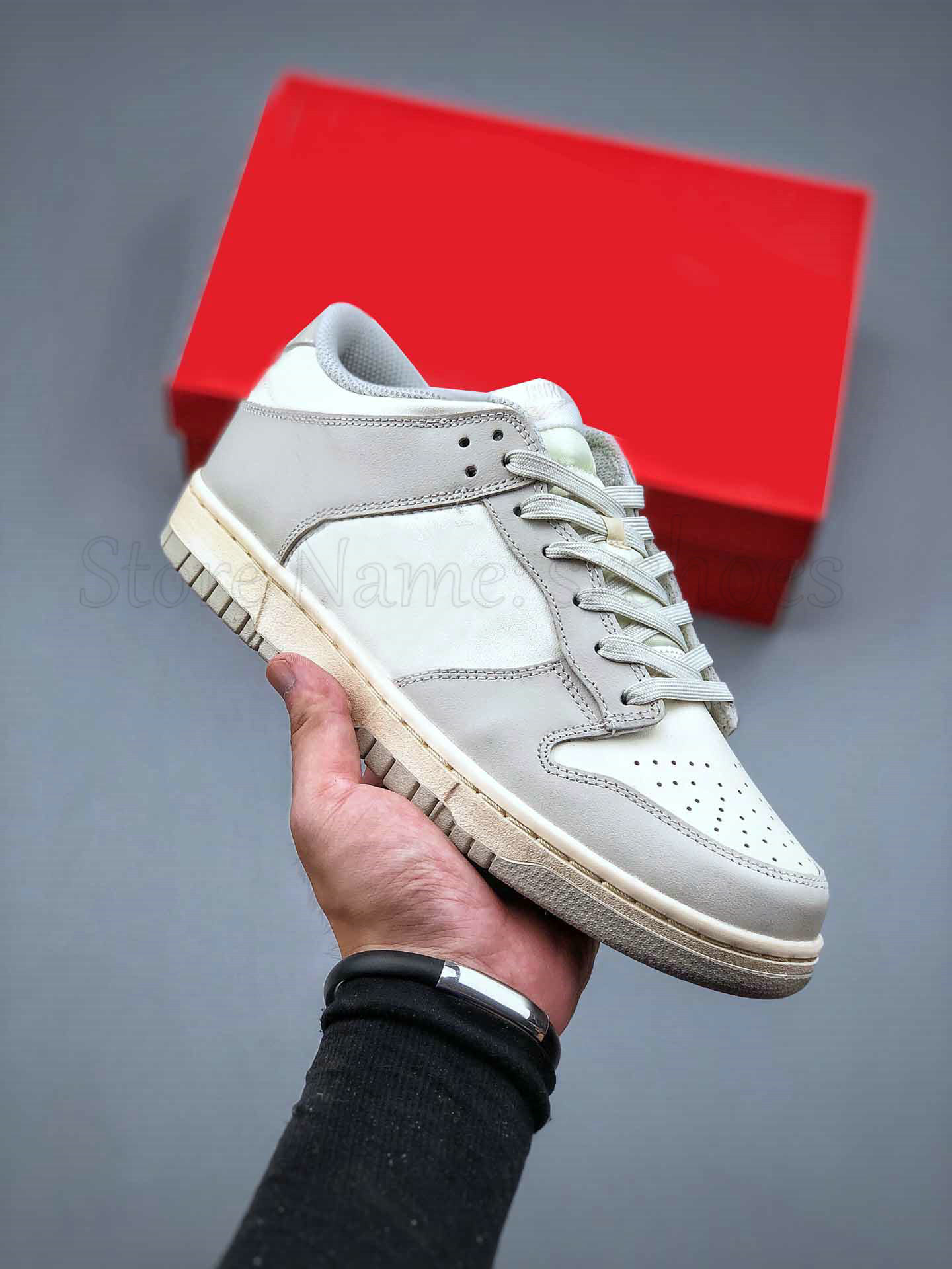 

WMNS Light Bone Running Shoes Designer Mens Womens Low Casual Skateboard Trainers Fashion Leather Outdoor Sports Sneakers, Customize