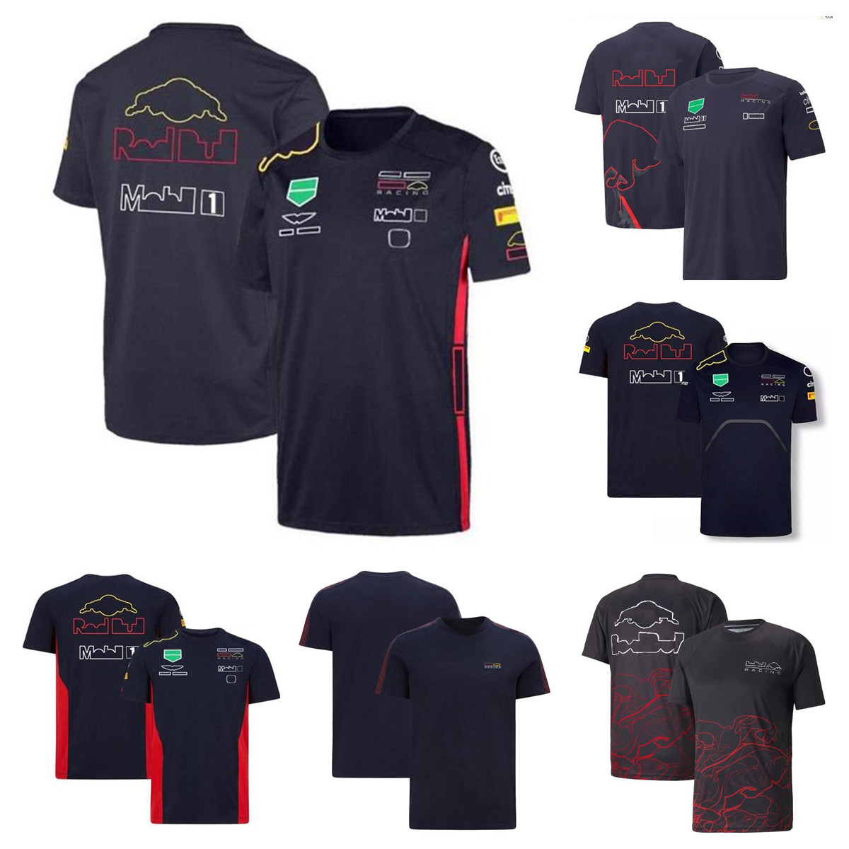 

F1 Formula One short-sleeved T-shirt team jersey with the same custom