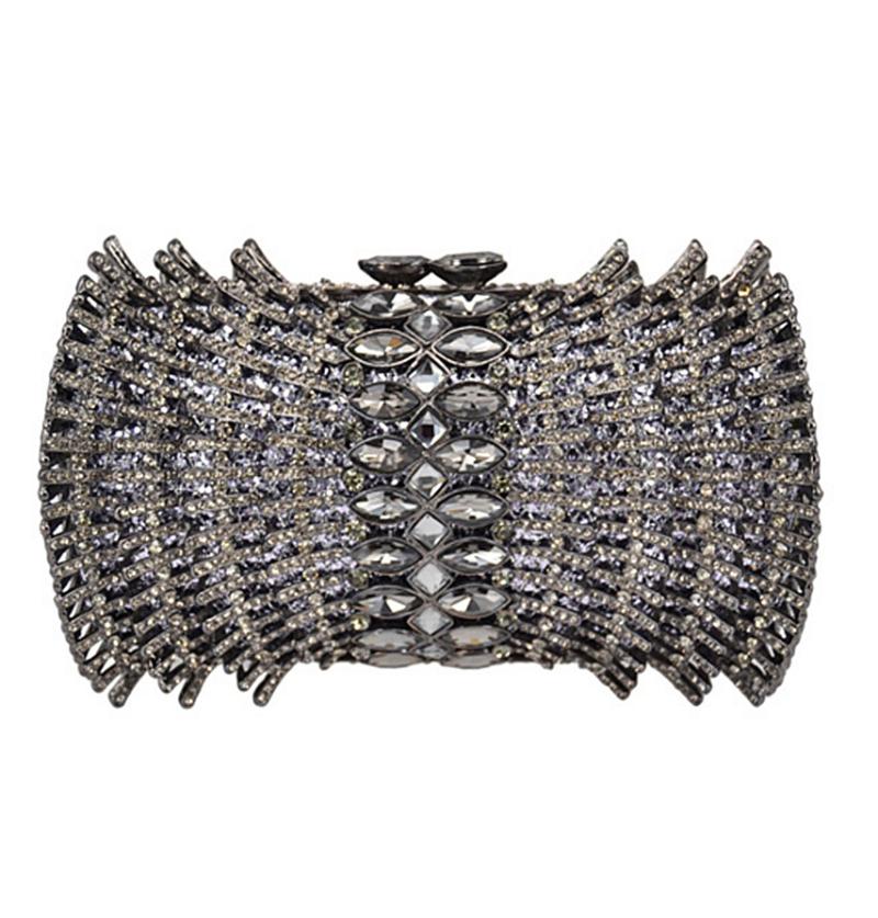 

Evening Bags XIYUAN Lady Crystal Handbag Luxury Party Bag Clutch Jewel Case Mini Bolsos De Mano Purse, Color same as pictur