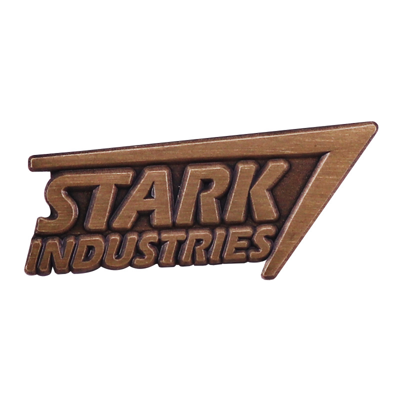 

Stark-Industries Logo Enamel Brooch Vintage Lapel Pins For Women men Badge Jewelry Accessories Gift, As picture