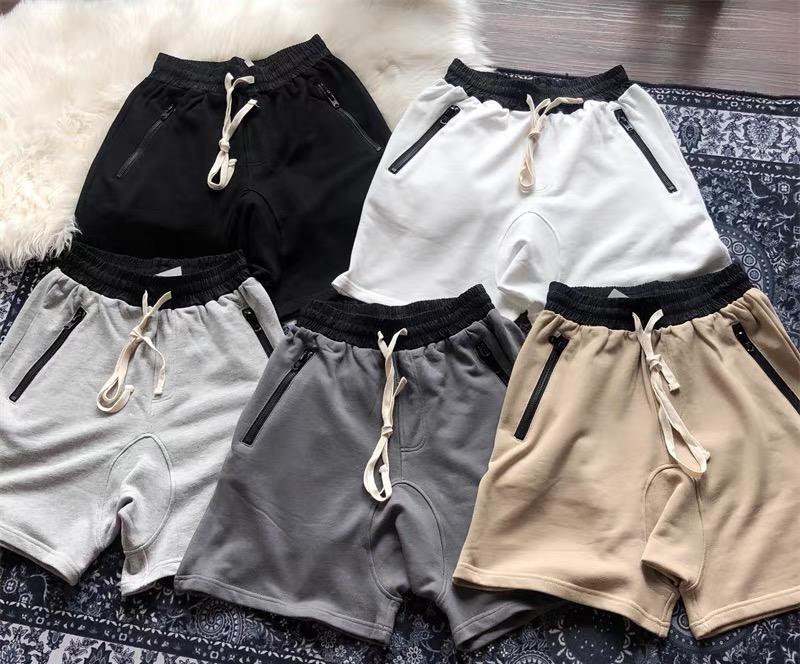 

FW21 Sweatshort Harvest Men Shorts Logo Solid Color Sports Short Mans Womens Basic Simple god Mens Knickers Relaxed Pants, Black