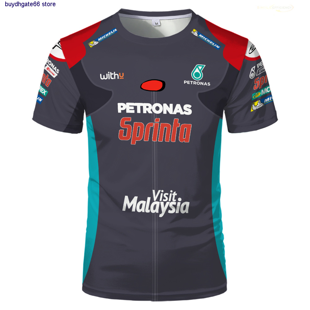 Nouveau 2022 Saison Petronas Print Yamaha Moto GP T-shirt Ractory Racing Team Motocross Vêtements