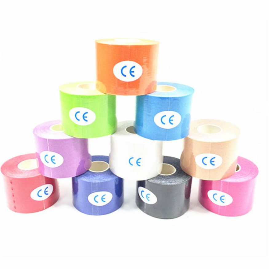 

1 piece Multicolor Intramuscular Patch Cloth Muscle Stick Sports Bandage Sports Protection Portable Sticky Tape FY4073, Black
