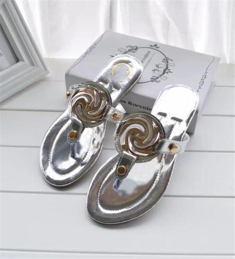 

Women summer Slippers fashion beach shoes top quality non slip leather shoes sandal comfortable slipper ladies casual multicolor sandals M60112