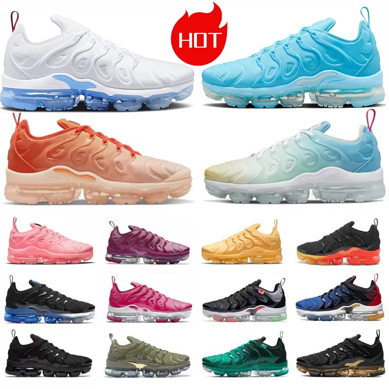 

Air Vapour Max Tn Plus Airmaxs Vapourmax Mens Womens Running Shoes Big Size Us 13 Designer Reflective Black Orange Gradients Black White Sneakers Trainers, Tn (16)36-40