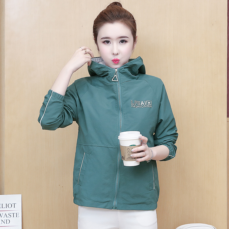 

2022 Korean Fashion Autumn Windbreaker Bomber Jacket Women Long Sleeve Loose Jackets Woman Hooded Print Baseball Jacket Outwear, Pink