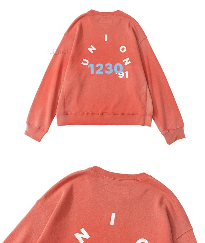 

Letter Red 22SS Cotton Oversized Hoodies Men Women Vintage Clothes Autumn Winter