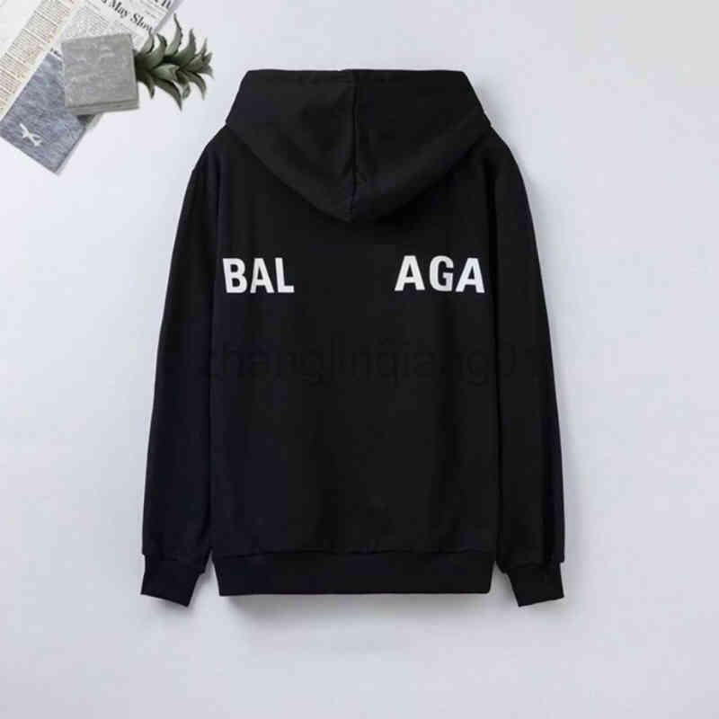 

Designer Balanciagas Hoodie Oversized Vintage Luxe Fashion Black White Autumn Winter Back Letter Printed Men' And Women' Lovers Cotton Hoodie, 111111