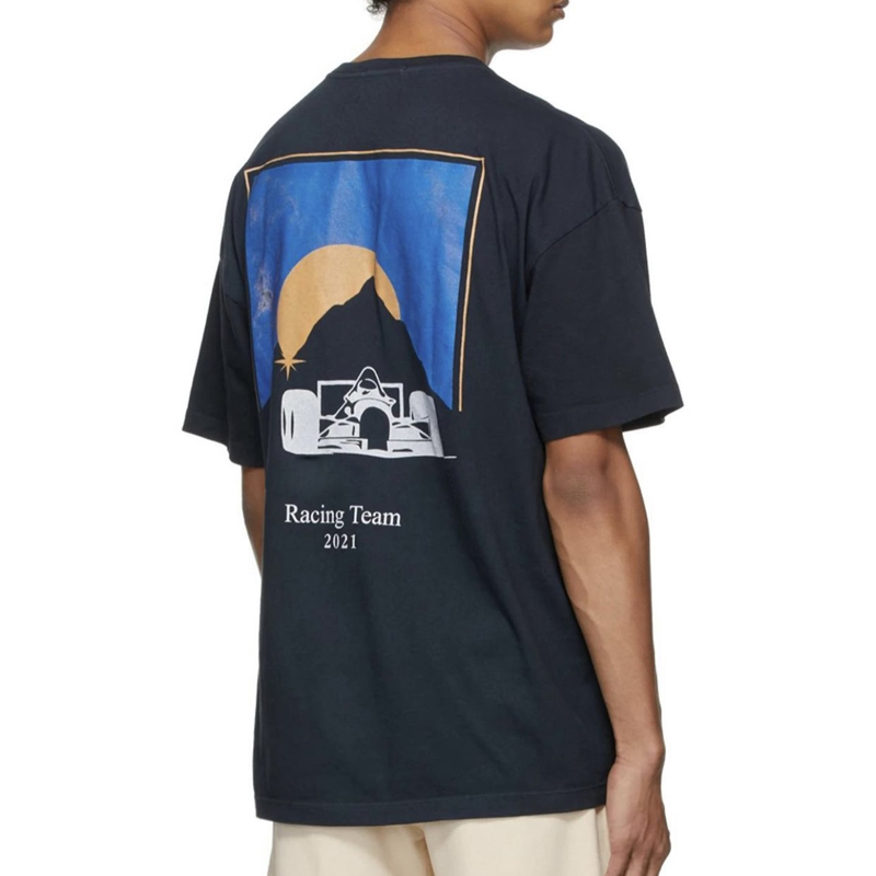 

RaCcing Team 2021 Tee CAR printed Short-sleeved T-shirt Fashion Man Women T-shirt FZTX235, Black