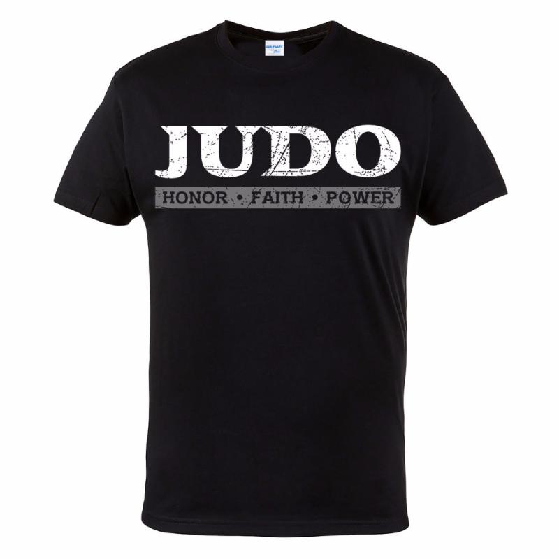 

Men' T-Shirts Fashion O-Neck Hipster Tee Shirt Judo Honor Faith Power Ideal For Treining Gymer Workout Bodybulding Funny T ShirtsMen