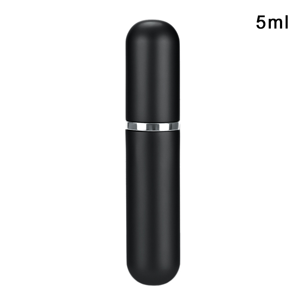 

Black 5ML mini round head matt perfume spray bottle sub-bottle 1pc
