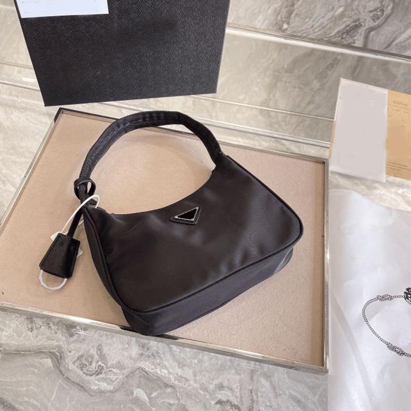 

2021 Women Shoulder Bag Mini Handbag Designers Bags Fashion Baguette Nylon Lady High Quality, Blue