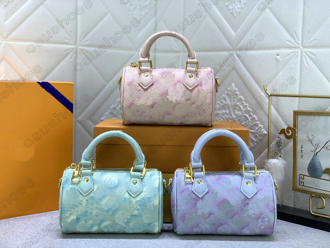 

Summer Stardust Speedy Nano BB Bag Women Bandouliere Boston Bags Shoulder Pillow Ladies Handbag Designers Crossbody Bags M81085 M81508, Customize