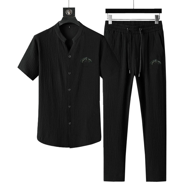 

2022 Men Tracksuit Letter Pattern Print Women Tracksuits Casual Outdoor Mens Sportswear High Quality Two Pieces Suit M-XXXL, Black