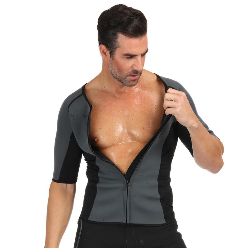 

Men's Body Shapers Men Shaper Neoprene Sauna Sweat Vest Waist Trainer Cincher Slimming Trimmer Corset TopsMen's