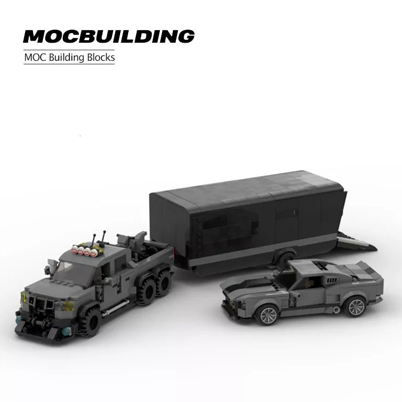 

MOC super sports car champion Raptor 6x6 Shelby GT500 vehicle model DIY assembly toy building block children's gift