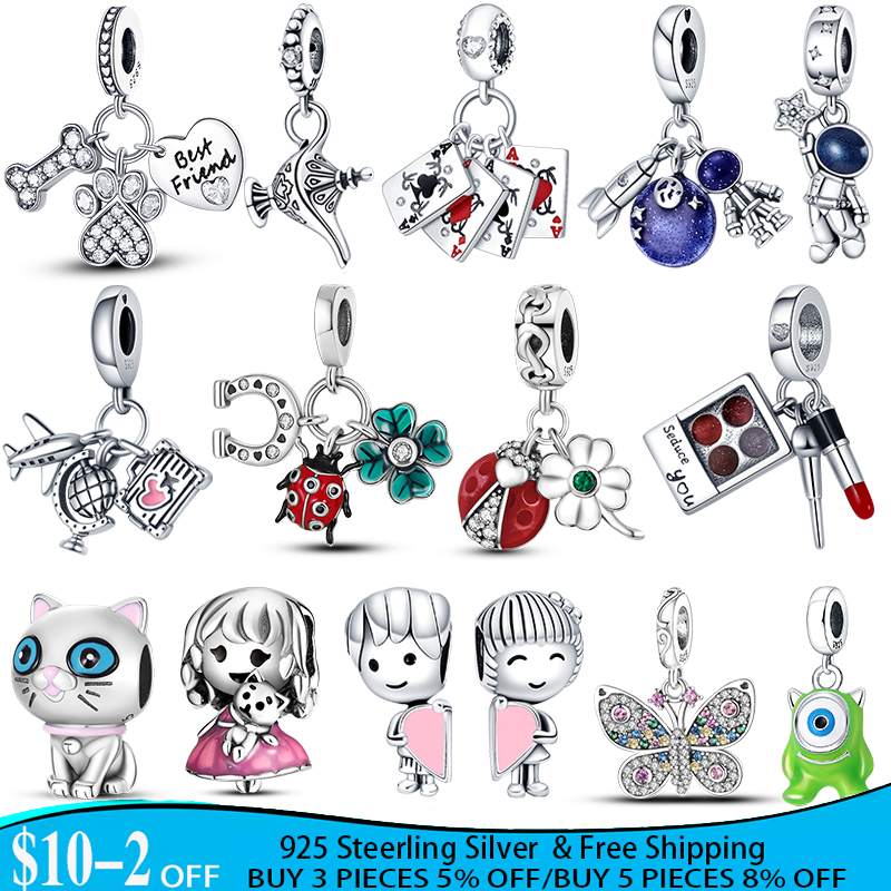 925 STERLING SILPS PRESSION CHARM PANDACH BRACELET COULEUR COULEUR FEMMES PENDANT GALAXIE BIEAUX ÉTARRY SILLE Perle Fit Charmes Bracelet Bijoux D