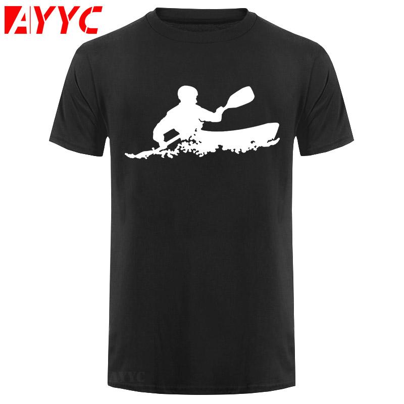 

Men' T-Shirts AYYC T Shirt Tshirt Birthday Gift Short Sleeves Fashion Men Clothing Keep Calm And Kayak On Shirts Kayaking, Gray gray