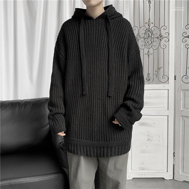 

Men's Autumn Color Matching Pullover Loose Sweater Sweaters Time22, Orange