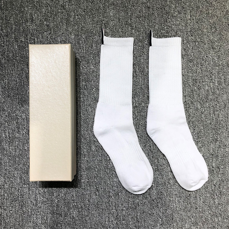 

TB Men's Socks Luxury Brand Pure Color Socks Women's Cotton Casual Stockings Street Fashion Wholesale Socking Ins 3 Pairs, White