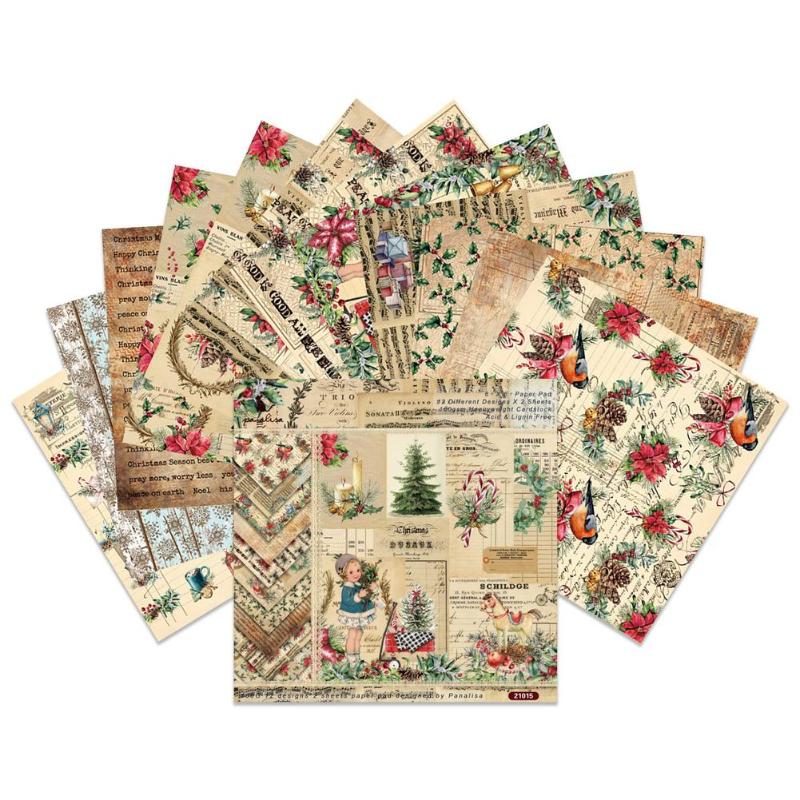 

Craft Tools Scrapbook Paper Christmas Pattern DIY Journaling Supplies Vintage Scrapbooking Kit Easter Gift For D