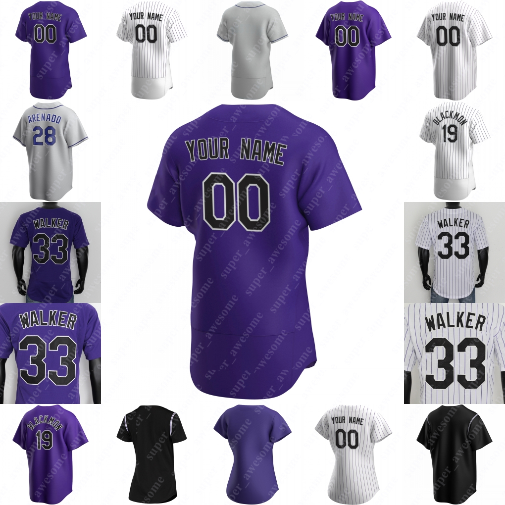 

Charlie Blackmon Jersey 23 Kris Bryant Ryan McMahon C.J. Cron Brendan Rodgers Elias Diaz Garrett Hampson Yonathan Daza Sam Hilliard Kyle Freeland German Marquez, Purple cool base
