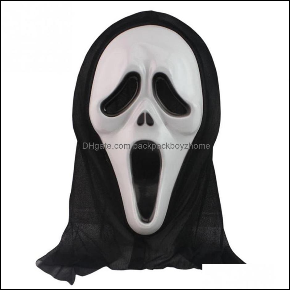 

Party Masks Whole- New Halloween Mask Masquerade Latex Dress Skl Ghost Scary Scream Face Hood Unisexb Drop Delivery 2021 Home Garden Dhu7J