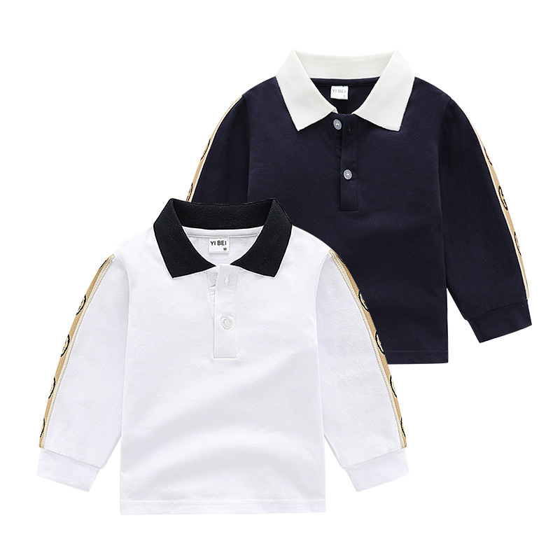 

Autumn Sweatshirts New Baby Girls Clothes Tops Toddler Lapel Sweatshirts Kids Boys Casual Top, Navy