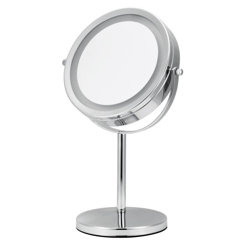 

Compact Mirrors Makeup With Light Portable Face Mirror Retractable Zoom Double-sided Rotating Round Table Desk Vanity MirrorCompact