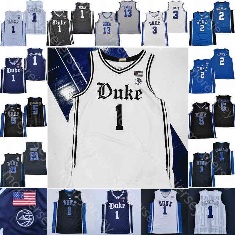 

THE BROTHERHOOD Custom Basketball Jersey NCAA College Wendell Moore Jr. Williamson Tatum Williams Joey Baker Paolo Banchero AJ Griffin, Blue black side