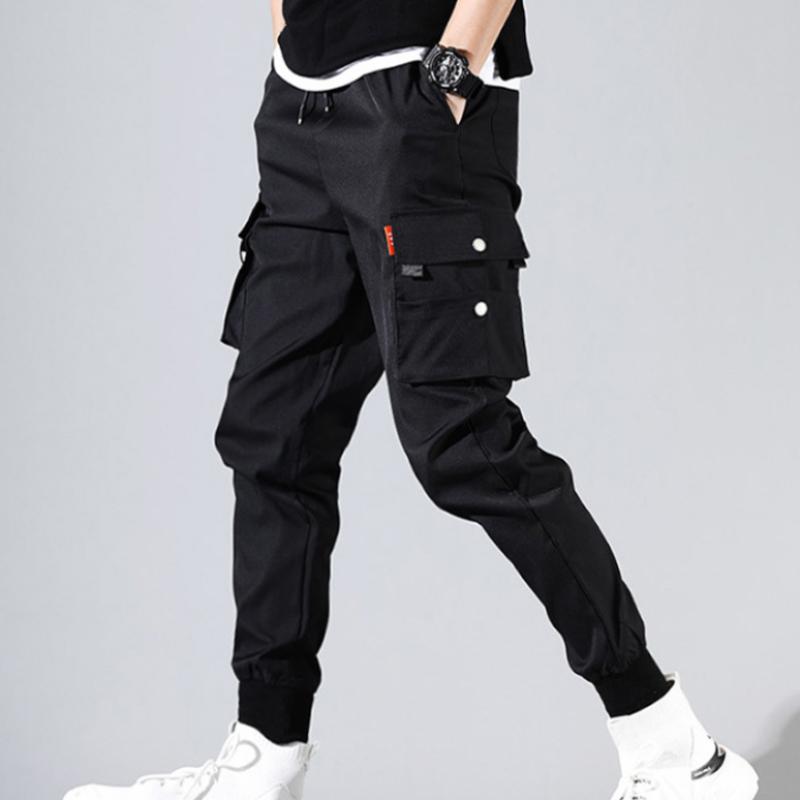 

Men's Pants Lightweight Thin Summer Cargo Men Harajuku Joggers Sports Jogging Trousers Men's Clothing Tactical Boys Streetwear 2022Men's, Black