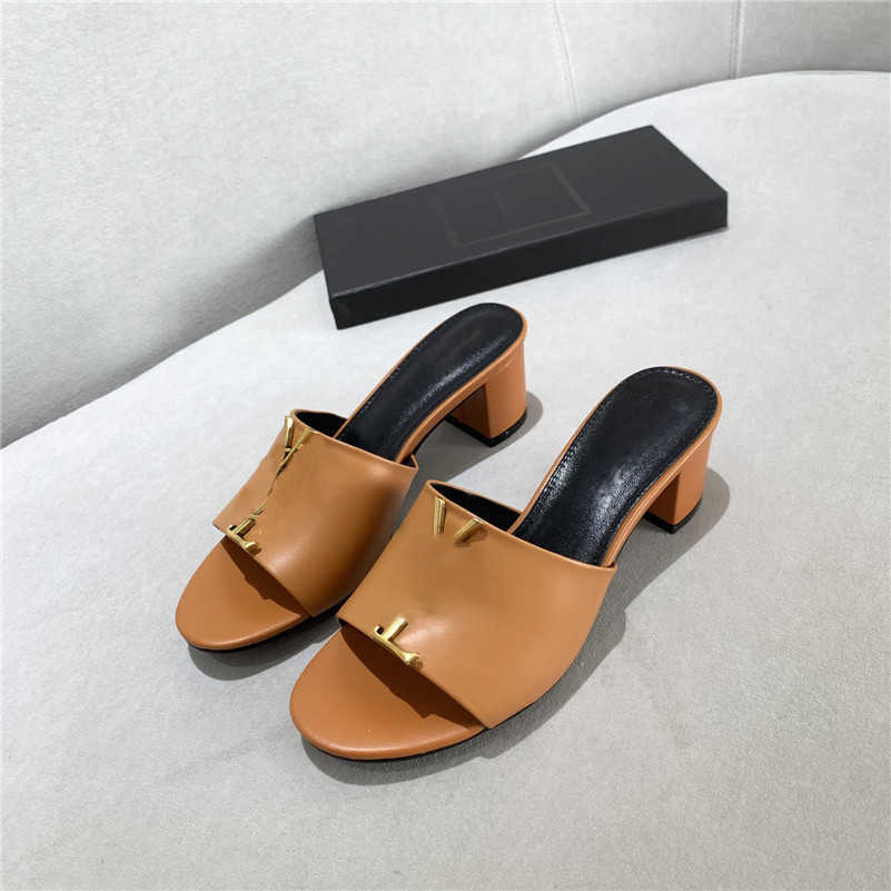 

Brand Women Slippers Fashion High Heel Slipper Ladies Platform Slide Metal Letter Black Sandals Patent Leather Snake Print ShoesULVQDQQD