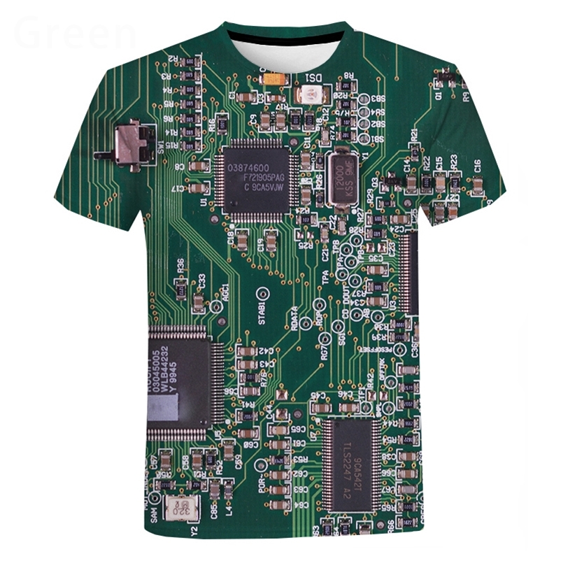 

Kaus Hip Hop Chip Elektronik Ukuran Besar Gambar Mesin 3D Wanita Pria dan Atasan Lengan Pendek Musim Panas Gaya Harajuku 220613, Vip1
