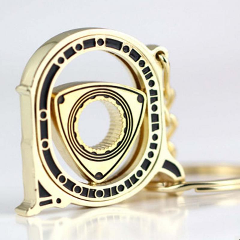 

Keychains Rotatable Engine Keychain Rotor Fans Favorite Auto Parts Model Rotating Keyring ChainKeychains