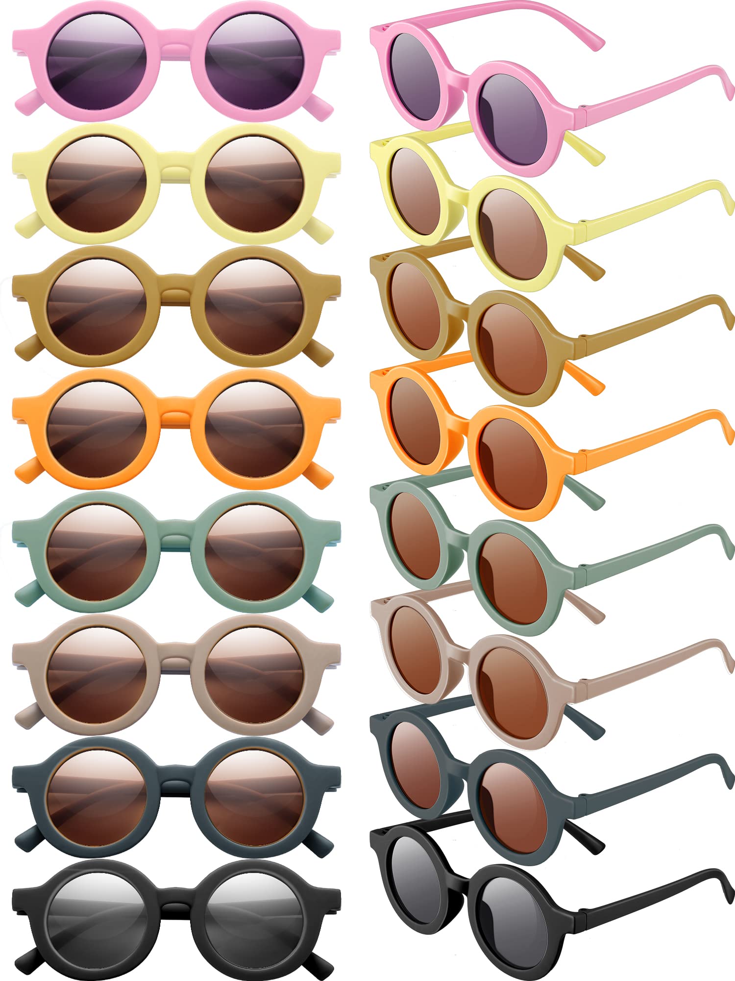 

Childrens Sunglasses Frames Kids Cute Round Toddler Glasses For Boys Girls Beach Outdoor Sports Age 310 amaXt