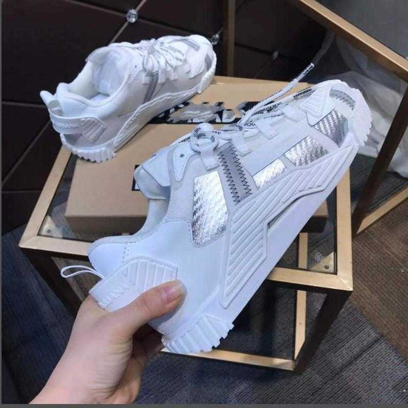 

Breathable Men's Casual Sports Sneakers Mixed Colors Patchwork Lace-up Waterproof Round Toe Anti-Odor Hard-W edd''dolc''gabbanas''sneakers