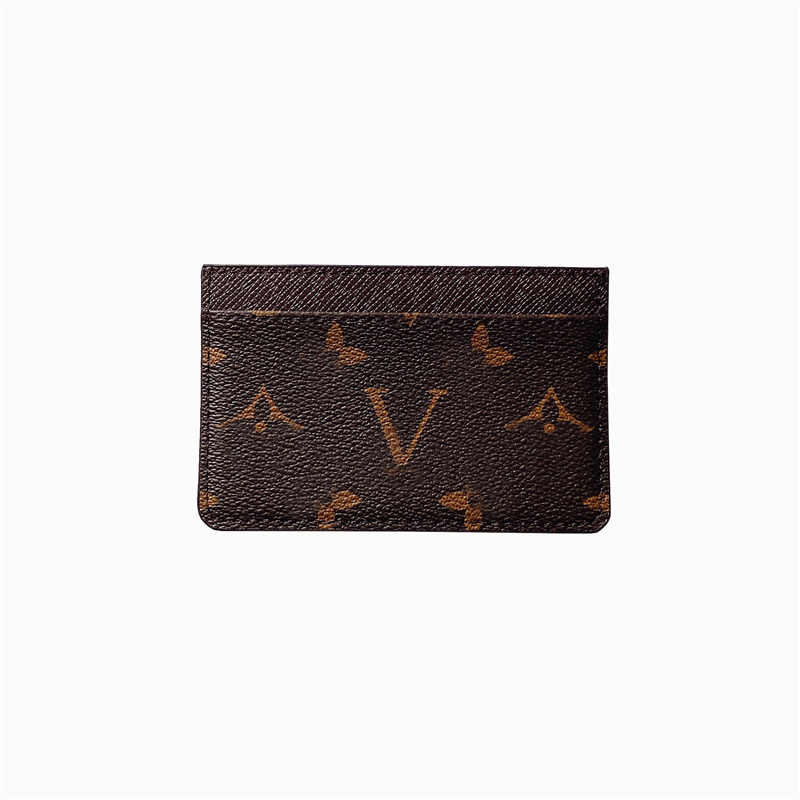 

Wholesale Fashion Credit Card Holders Womens Mini Wallet High Quality Genuine Leather Mens Designer Pure Color Card Holder Wallets With Box, 21