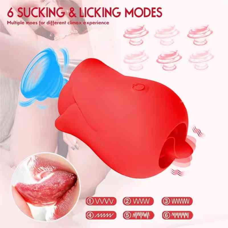 Massager Female Vibrator Clitoris Toys Penis Licks Cock Sucks Spring Masturbat Rose Tongue-image-797109316
