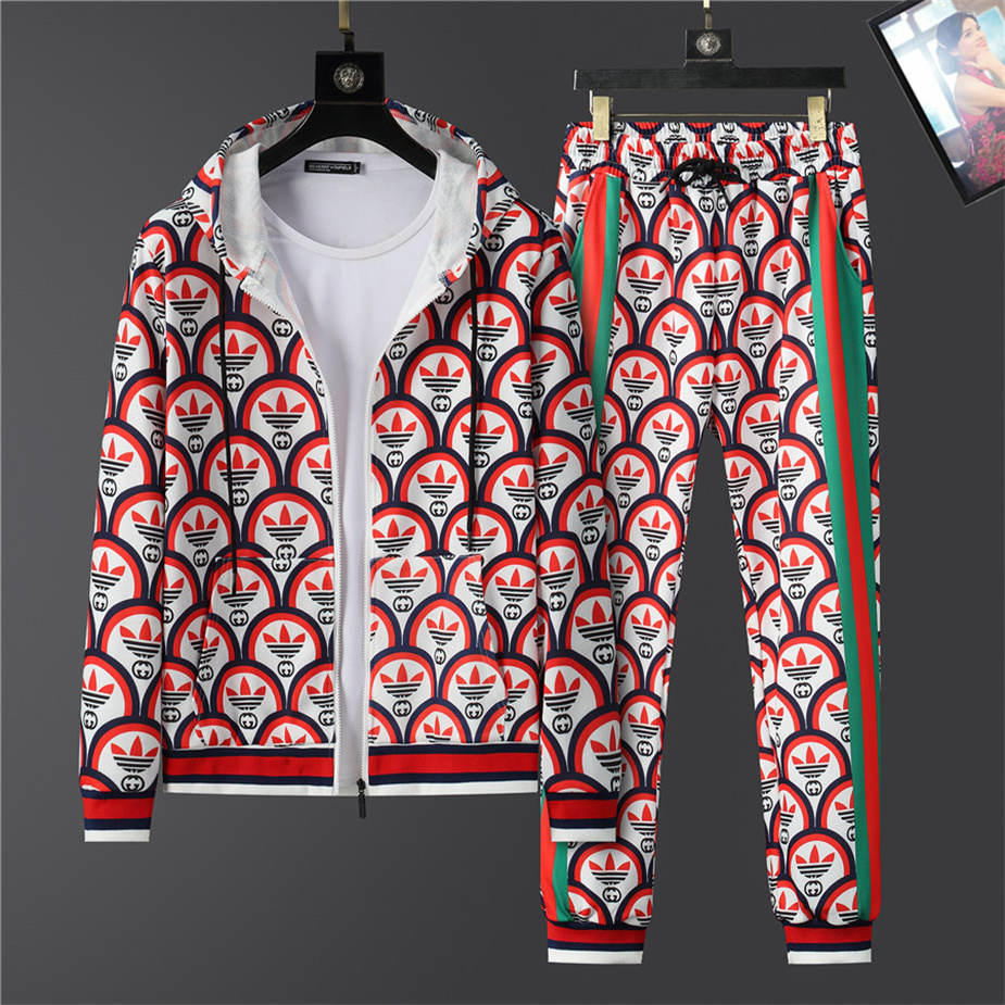 

2022ss High Quality Mens tracksuits sets Men Women Sweatshirts Suits designers Sports Jackets Fashion Slim Print Neck sportswear -3xl#19