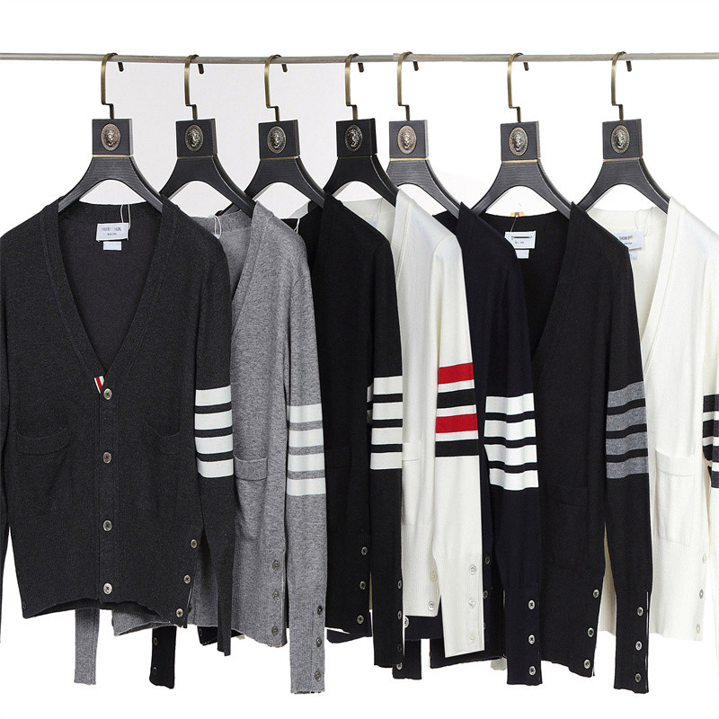 

Men's Sweater Long Sleeve Knit Cardigan Fall New V-Neck Yarn Yarn Korean Style Casual Jacket Slim Fit Women's Couple T-Shirt #S-XXL, Ivory