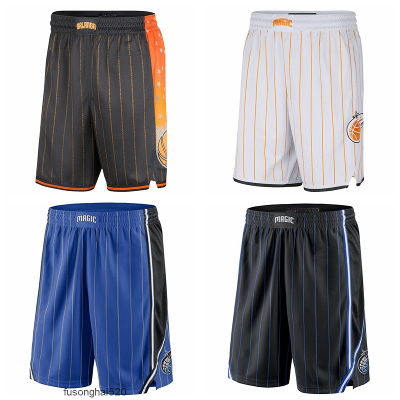 

Orlando''Magic''Men 2021/22 City Swingman Pants Edition Basketball Shorts Performance Black