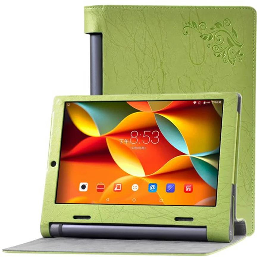 

1pc Print Flower PU Leather Case Stand Cover Skin for 10.1" Lenovo Yoga Tab 3 10 X50 X50L X50F Tablet Screen Protector Protec207y