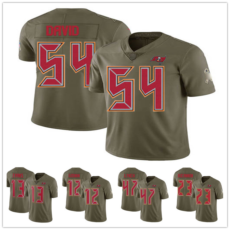 

Jersey Tampa''Bay''Buccaneers''MEN WOMEN YOUTH Julio Jones Mike Evans Tom Brady Limited Football Olive 2017 Salute to Service