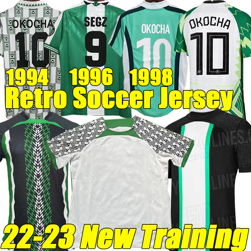 

22/23 MUSA Osimhen soccer jerseys training retro 1994 96 98 maillot de foot Okechukwu IGHALO OKOCHA AHMEDNdidi MIKEL IHEANACHO Classic Fans Player Football shirts, Niriliya new training
