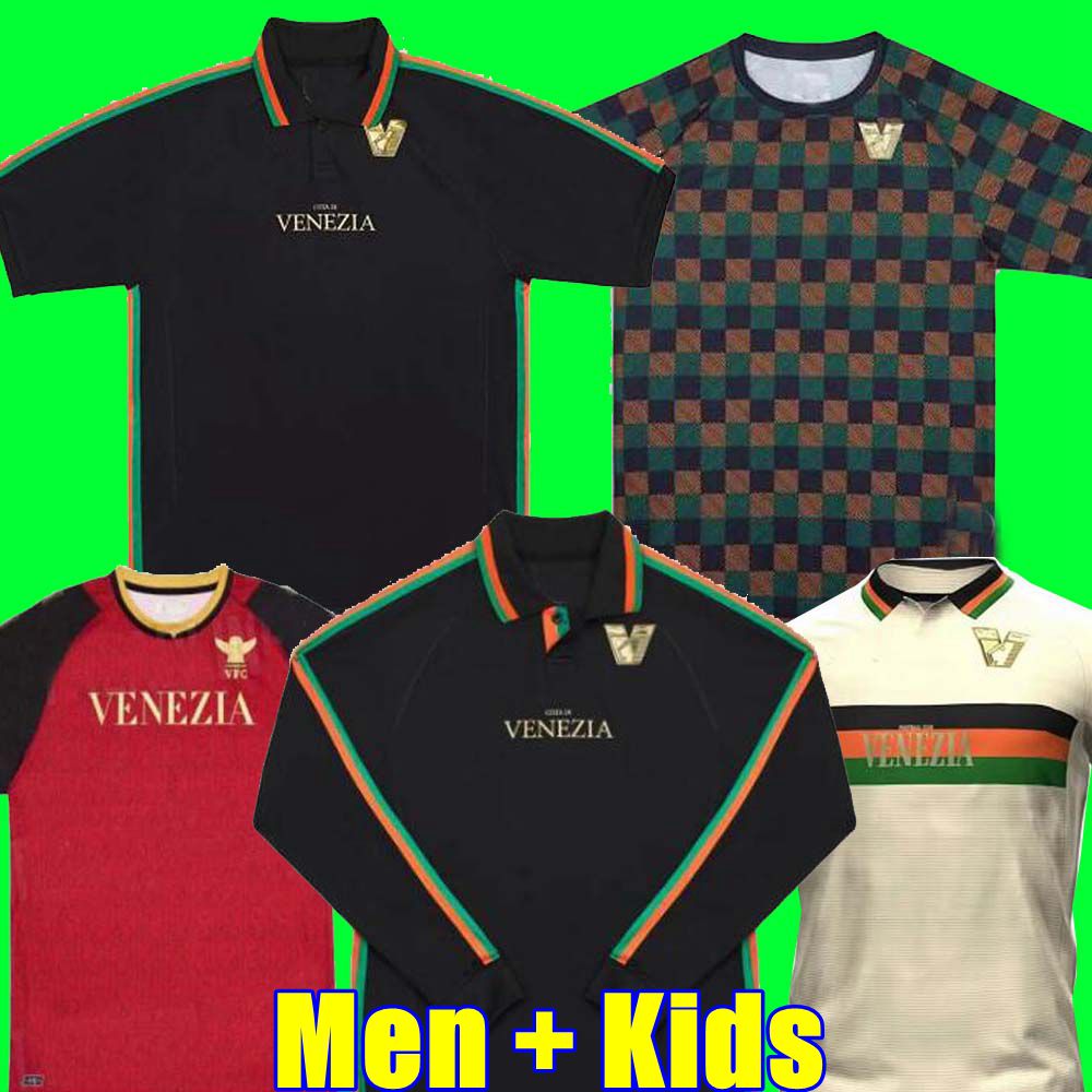 

21 22 23 Venezia FC Soccer Jerseys home Black Away White Third Blue 4th Red 10# ARAMU 11# FORTE Venice 2021 2022 2023 BUSIO 27# Football Shirts 3rd Adukt Kids Kit Uniforms, 22/23 aldult home