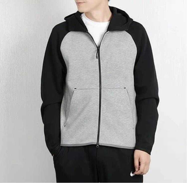 

TECH FLEECE Mens High Quality Hoodies Famous Men Women Couples Casual Pullover Sweatshirt Mens Hoodie gray size -XXL, Black +gray