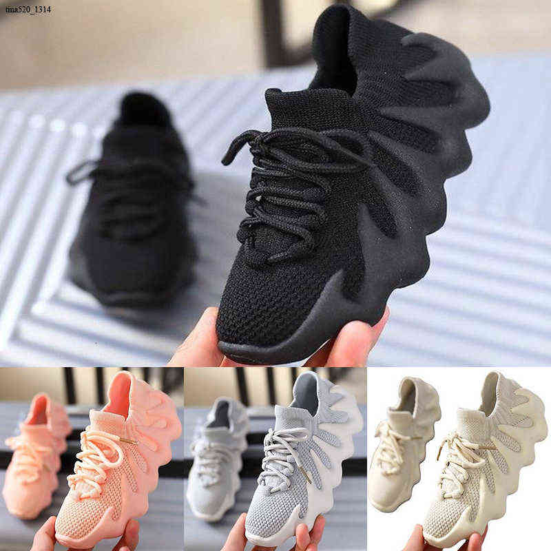 

Children Fashion Designer Shoes Boys Girls Cloud White Sneakers Toddler Little Big Kid Brand Trainers Dark Slate knit sports, Color 1